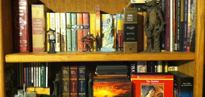 Tolkien Books on Shelf