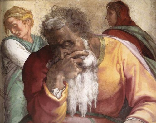 The Prophet Jeremiah by Michelangelo