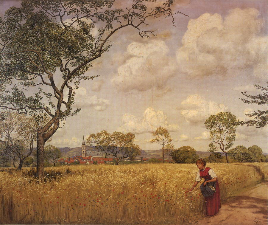 Hans Thoma, Grainfield near Oberursel